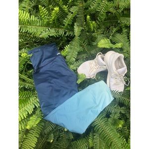 Blue Ombré Workout Leggings